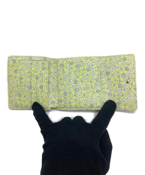 LOUIS VUITTON（ルイ ヴィトン）LOUIS VUITTON (ルイ ヴィトン) モノグラム ポルトフォイユ・エリーズ ヴェール ブラウン×ライトグリーンの古着・服飾アイテム