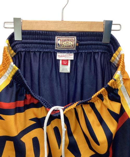 HARDWOOD CLASSICS（ハードウッドクラシック）HARDWOOD CLASSICS (ハードウッドクラシック) Mitchell&Ness (ミッチェルアンドネス) ハーフパンツ イエロー×ネイビー サイズ:XLの古着・服飾アイテム