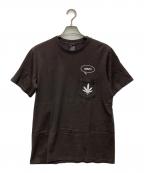 NUMBER (N)INEナンバーナイン）の古着「ダメージ Tシャツ」｜ブラウン