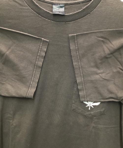 NUMBER (N)INE（ナンバーナイン）NUMBER (N)INE (ナンバーナイン) ダメージ Tシャツ ブラウン サイズ:3の古着・服飾アイテム