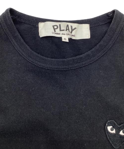 PLAY COMME des GARCONS（プレイコムデギャルソン）PLAY COMME des GARCONS (プレイコムデギャルソン) ハートワッペン Tシャツ ブラック サイズ:Sの古着・服飾アイテム