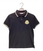 MONCLERモンクレール）の古着「半袖ポロシャツ」｜ブラック