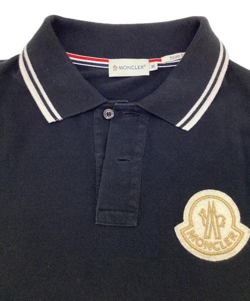 MONCLER（モンクレール）MONCLER (モンクレール) 半袖ポロシャツ ブラック サイズ:M SlimFitの古着・服飾アイテム