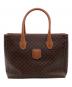 CELINE（セリーヌ）の古着「マカダム トートバッグ」｜ブラウン