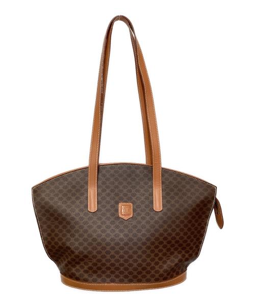CELINE（セリーヌ）CELINE (セリーヌ) マカダム ショルダートートバッグ ブラウンの古着・服飾アイテム