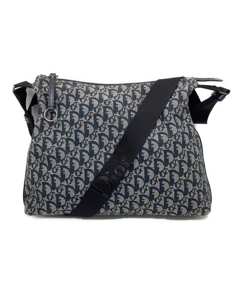 Christian Dior（クリスチャン ディオール）Christian Dior (クリスチャン ディオール) トロッター ショルダーバッグ ネイビーの古着・服飾アイテム