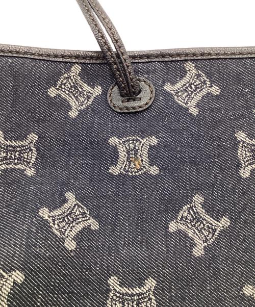 CELINE（セリーヌ）CELINE (セリーヌ) マカダム ワンハンドルバッグ インディゴの古着・服飾アイテム