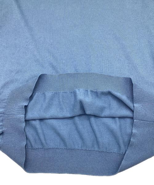 TOMORROW LAND PILGRIM（トゥモローランド ピルグリム）TOMORROW LAND PILGRIM (トゥモローランド ピルグリム) シルクコットンニットポロシャツ ライトブルー サイズ:Mの古着・服飾アイテム