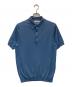 TOMORROW LAND PILGRIM（トゥモローランド ピルグリム）の古着「シルクコットンニットポロシャツ」｜ライトブルー