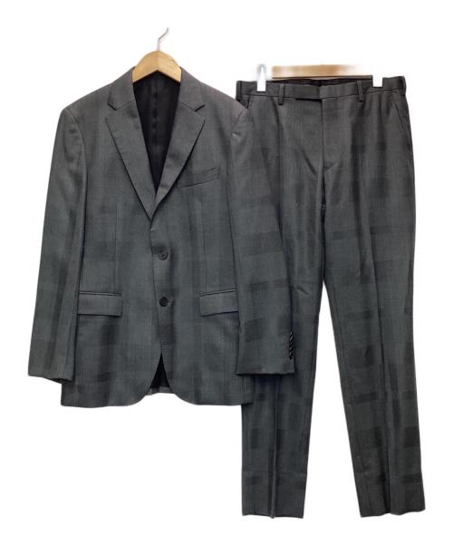 BLACK LABEL CRESTBRIDGE（ブラックレーベル クレストブリッジ）BLACK LABEL CRESTBRIDGE (ブラックレーベル クレストブリッジ) テーラードジャケットセットアップ ブラック サイズ:38Rの古着・服飾アイテム