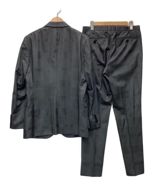 BLACK LABEL CRESTBRIDGE（ブラックレーベル クレストブリッジ）BLACK LABEL CRESTBRIDGE (ブラックレーベル クレストブリッジ) テーラードジャケットセットアップ ブラック サイズ:38Rの古着・服飾アイテム