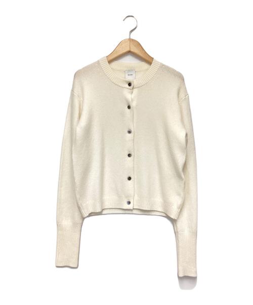 Spick and Span（スピック＆スパン）Spick and Span (スピックアンドスパン) カシミアコンパクトクルーネックカーディガン ホワイト サイズ:Ｆの古着・服飾アイテム