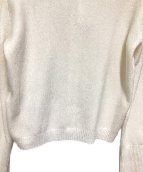 Spick and Span（スピック＆スパン）Spick and Span (スピックアンドスパン) カシミアコンパクトクルーネックカーディガン ホワイト サイズ:Ｆの古着・服飾アイテム