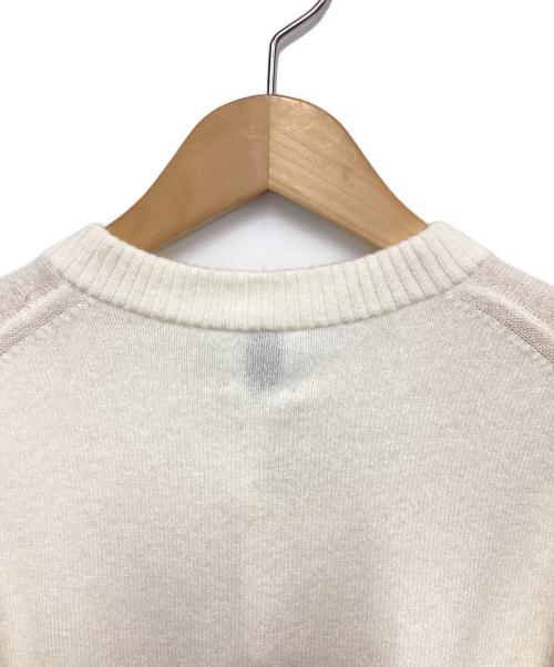 Spick and Span（スピック＆スパン）Spick and Span (スピックアンドスパン) カシミアコンパクトクルーネックカーディガン ホワイト サイズ:Ｆの古着・服飾アイテム