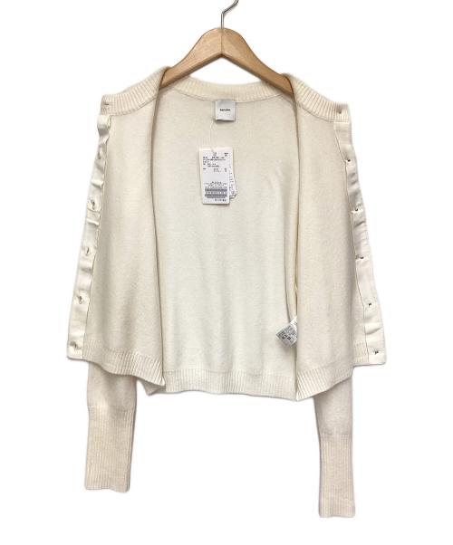 Spick and Span（スピック＆スパン）Spick and Span (スピックアンドスパン) カシミアコンパクトクルーネックカーディガン ホワイト サイズ:Ｆの古着・服飾アイテム