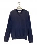 Maison Margielaメゾンマルジェラ）の古着「elbowpatch sweat shirt（エルボーパッチ スウェット シャツ）」｜ネイビー