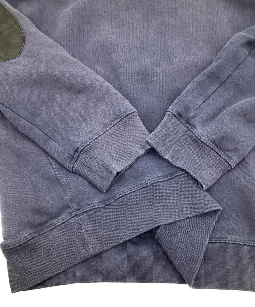 Maison Margiela（メゾンマルジェラ）Maison Margiela (メゾンマルジェラ) elbowpatch sweat shirt（エルボーパッチ スウェット シャツ） ネイビー サイズ:46の古着・服飾アイテム