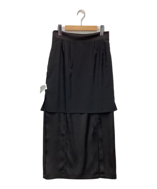 FRAY ID（フレイ アイディー）FRAY ID (フレイ アイディー) ハイウエストタイトスカート ブラック サイズ:1の古着・服飾アイテム