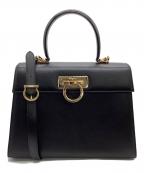 Salvatore Ferragamoサルヴァトーレ フェラガモ）の古着「ガンチーニ 2WAYバッグ」｜ブラック