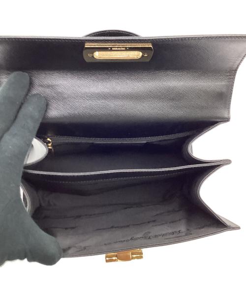 Salvatore Ferragamo（サルヴァトーレ フェラガモ）Salvatore Ferragamo (サルヴァトーレ フェラガモ) ガンチーニ 2WAYバッグ ブラックの古着・服飾アイテム