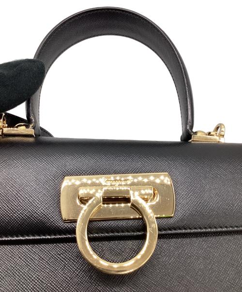 Salvatore Ferragamo（サルヴァトーレ フェラガモ）Salvatore Ferragamo (サルヴァトーレ フェラガモ) ガンチーニ 2WAYバッグ ブラックの古着・服飾アイテム