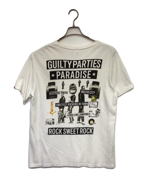 GUILTY PARTIES（ギルティーパーティーズ）GUILTY PARTIES (ギルティーパーティーズ) ROCK SWEET ROCK Tシャツ ホワイト サイズ:Lの古着・服飾アイテム