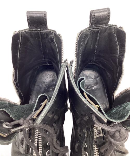 Saint Laurent Paris（サンローランパリ）Saint Laurent Paris (サンローランパリ) サイドジップアップブーツ ブラック サイズ:EU41の古着・服飾アイテム