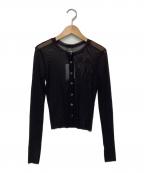 ONLY HEARTSオンリーハーツ）の古着「シアーカーディガン」｜ブラック