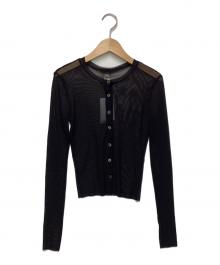 ONLY HEARTS（オンリーハーツ）の古着「シアーカーディガン」｜ブラック