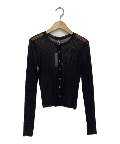 ONLY HEARTS（オンリーハーツ）ONLY HEARTS (オンリーハーツ) シアーカーディガン ブラック サイズ:Fの古着・服飾アイテム