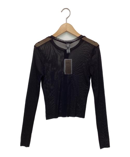 ONLY HEARTS（オンリーハーツ）ONLY HEARTS (オンリーハーツ) シアーカーディガン ブラック サイズ:Fの古着・服飾アイテム