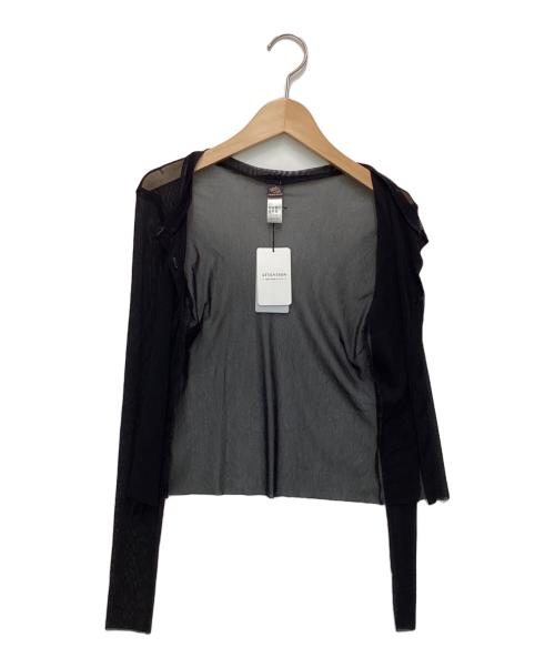 ONLY HEARTS（オンリーハーツ）ONLY HEARTS (オンリーハーツ) シアーカーディガン ブラック サイズ:Fの古着・服飾アイテム