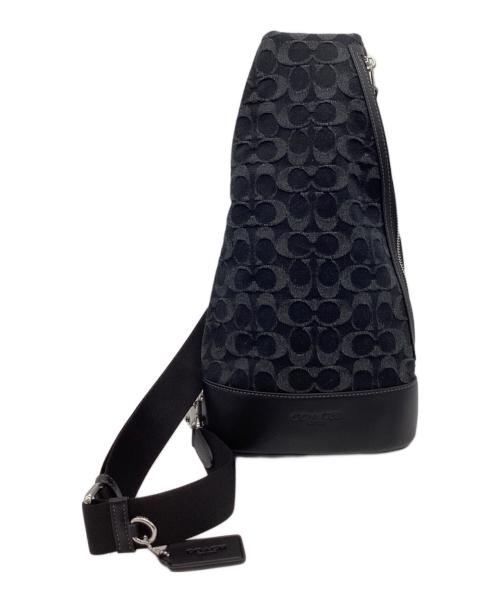 COACH（コーチ）COACH (コーチ) ドミニク スリング パック シグネチャー デニム ブラックの古着・服飾アイテム