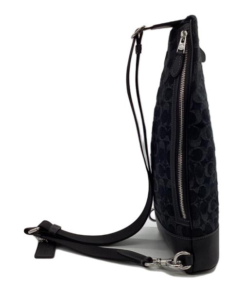 COACH（コーチ）COACH (コーチ) ドミニク スリング パック シグネチャー デニム ブラックの古着・服飾アイテム