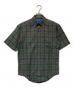 COUNTRY TRADITIONALS BY PENDLETONペンドルトン）の古着「半袖 ボタンダウンシャツ」｜グリーン