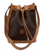 CELINEセリーヌ）の古着「巾着ショルダーバッグ」｜ダークブラウン