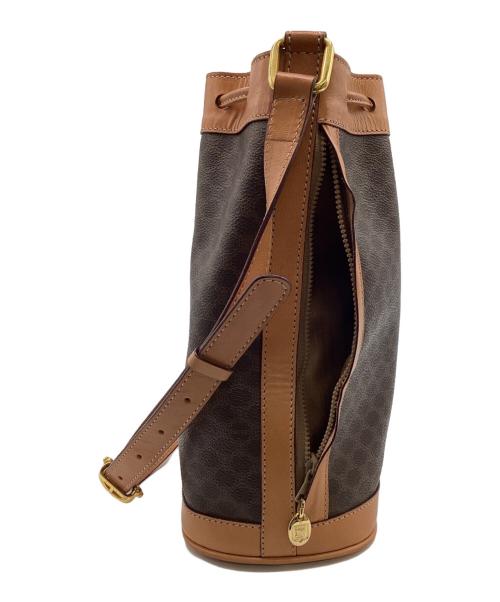 CELINE（セリーヌ）CELINE (セリーヌ) 巾着ショルダーバッグ ダークブラウンの古着・服飾アイテム