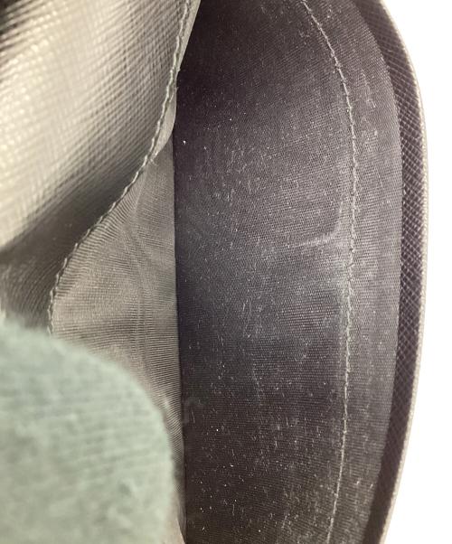 PRADA（プラダ）PRADA (プラダ) サフィアーノ ロングウォレット ブラック×グリーンの古着・服飾アイテム