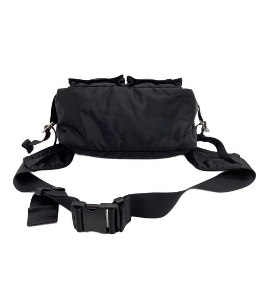 PORTER（ポーター）PORTER (ポーター) JAM HOME MADE (ジャムホームメイド) スタッズ ウエストバッグ ブラック×シルバーの古着・服飾アイテム