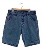 90909090）の古着「Boxer Docked Denim Shorts（ボクサー ドックド デニム パンツ）」｜インディゴ