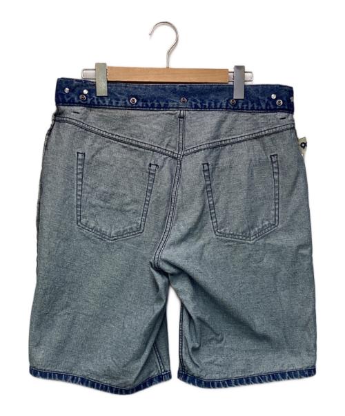 9090（9090）9090 (ナインティナインティ) Boxer Docked Denim Shorts（ボクサー ドックド デニム パンツ） インディゴ サイズ:XLの古着・服飾アイテム