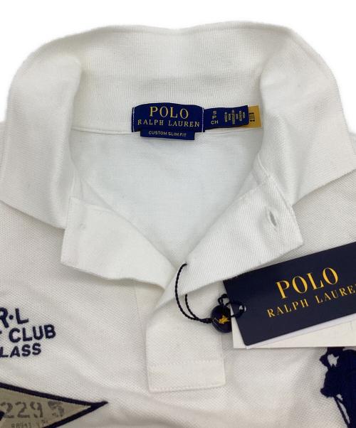 POLO RALPH LAUREN（ポロ・ラルフローレン）POLO RALPH LAUREN (ポロ・ラルフローレン) カスタム スリム フィット Big Pony（ビッグ ポニー）ポロシャツ ホワイト サイズ:US Sの古着・服飾アイテム