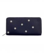 LOEWEロエベ）の古着「スタープリント ラウンドファスナー長財布」｜ネイビー