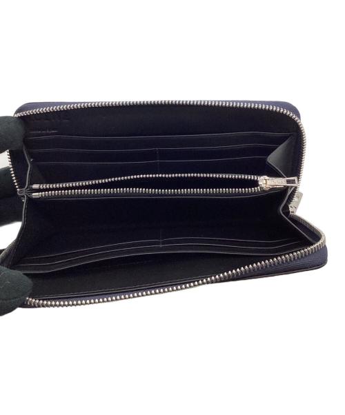 LOEWE（ロエベ）LOEWE (ロエベ) スタープリント ラウンドファスナー長財布 ネイビーの古着・服飾アイテム
