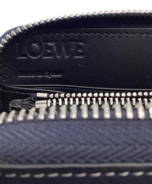 LOEWE（ロエベ）LOEWE (ロエベ) スタープリント ラウンドファスナー長財布 ネイビーの古着・服飾アイテム