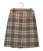 BURBERRY LONDONバーバリーロンドン）の古着「プリーツスカート」｜ベージュ