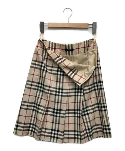 BURBERRY LONDON（バーバリーロンドン）BURBERRY LONDON (バーバリーロンドン) プリーツスカート ベージュ サイズ:38の古着・服飾アイテム