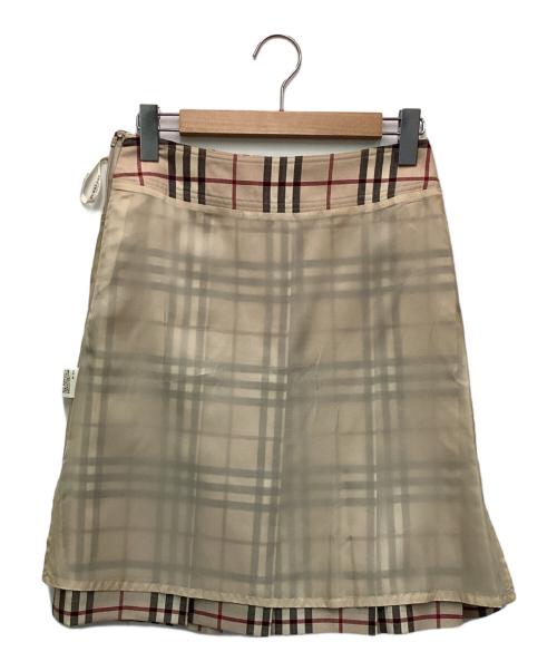 BURBERRY LONDON（バーバリーロンドン）BURBERRY LONDON (バーバリーロンドン) プリーツスカート ベージュ サイズ:38の古着・服飾アイテム