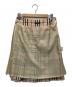 中古・古着 BURBERRY LONDON (バーバリーロンドン) プリーツスカート ベージュ サイズ:38：6000円