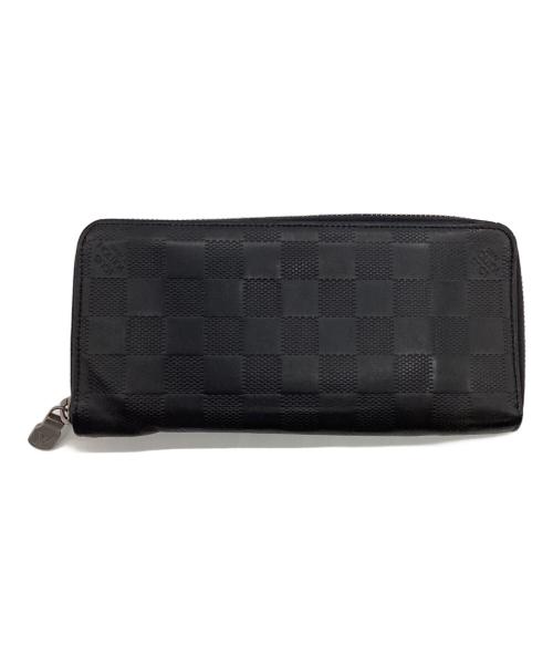 LOUIS VUITTON（ルイ ヴィトン）LOUIS VUITTON (ルイ ヴィトン) ダミエ アンフィニ ジッピーウォレット ヴェルティカル ブラックの古着・服飾アイテム